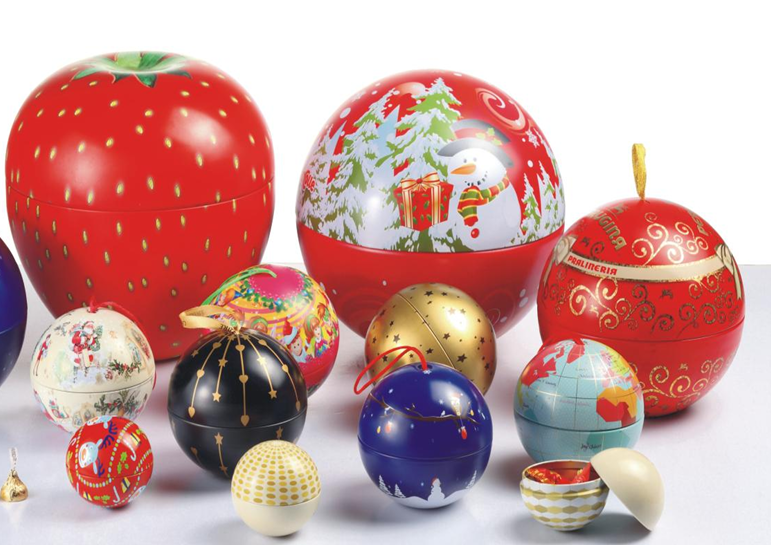Spherical tinplate cans: a versatile packaging product in the Christmas season